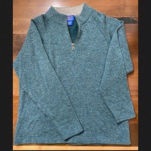 Pendleton 1/4 zip sweater teal